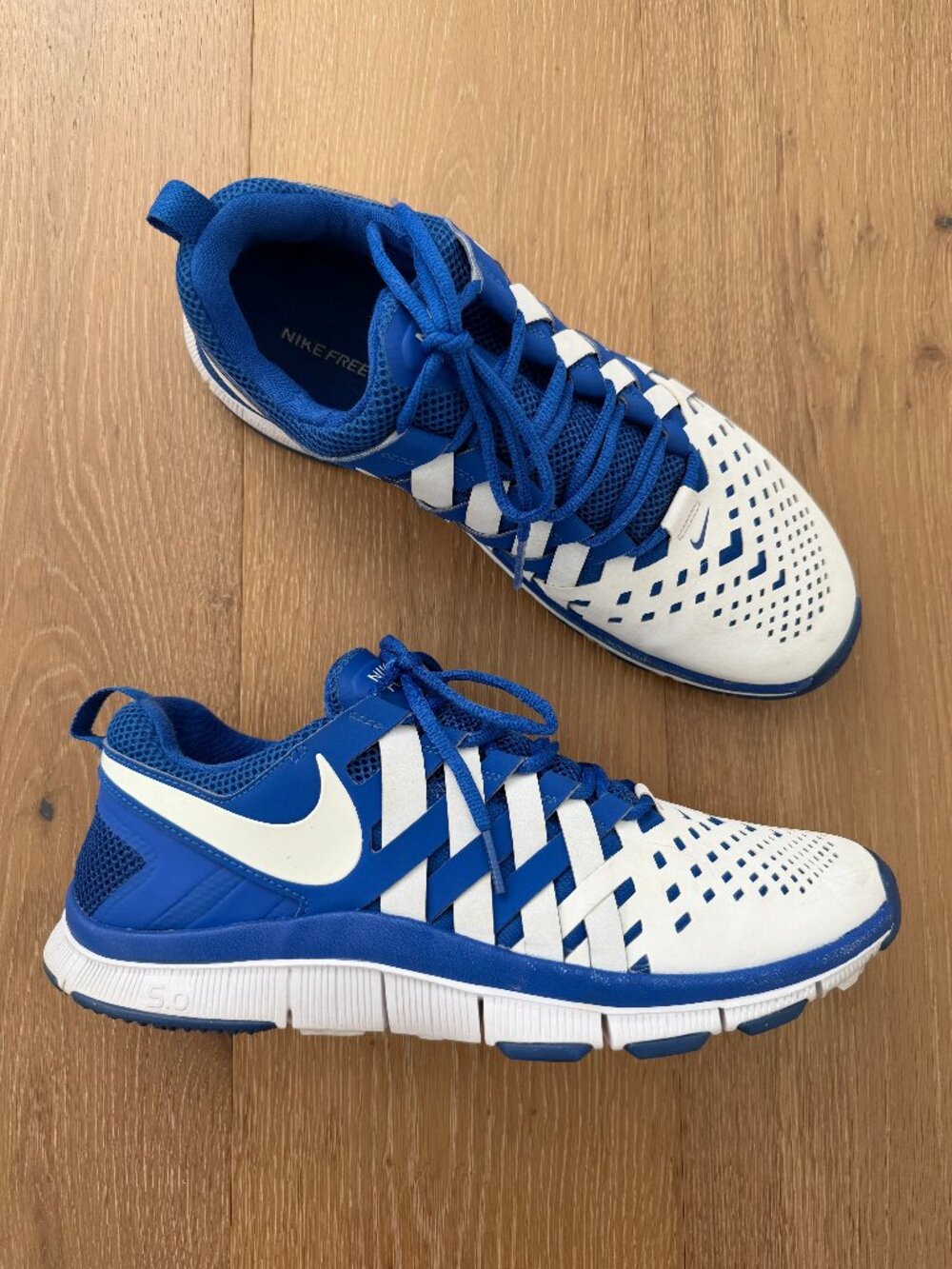 Nike Shoes Men 12 Free Trainer 5.0 TB Game Royal Blue White 579811-402 Sneakers